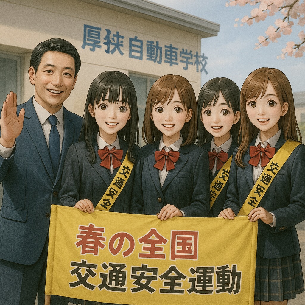 安全運動　女子高生　リアルタッチ